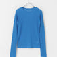 rib sheer top (blue) *JP