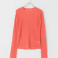 rib sheer top (orange) *JP