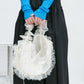 frilled tulle bag (ivory) *JP