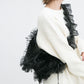 frilled tulle bag (black) *JP