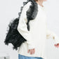 frilled tulle bag (black) *JP