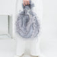 frilled tulle bag (grey) *JP