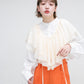 frill shirt set (ivory) *JP