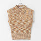 sleeveless polo knit (orange mix) *JP