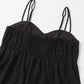 switching maxi cami dress (black) *JP