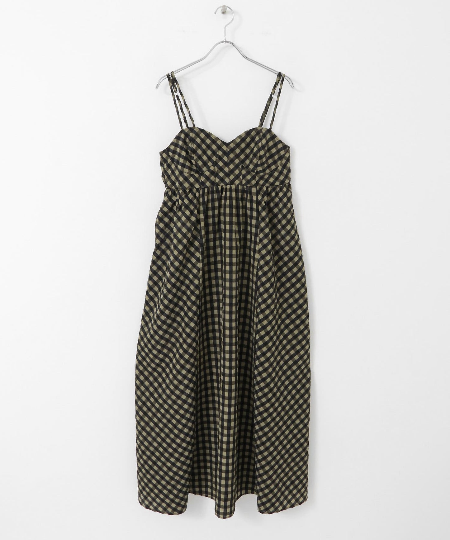 switching maxi cami dress (khakimix) *JP