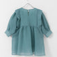 sheer boucle blouse (blue) *JP