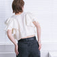 multi-way ruffle blouse (white) *JP