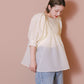 sheer boucle blouse (ivory) *JP