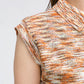 sleeveless polo knit (orange mix) *JP