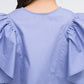 multi-way ruffle blouse (lilac blue) *JP