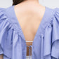 multi-way ruffle blouse (lilac blue) *JP