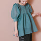 sheer boucle blouse (blue) *JP