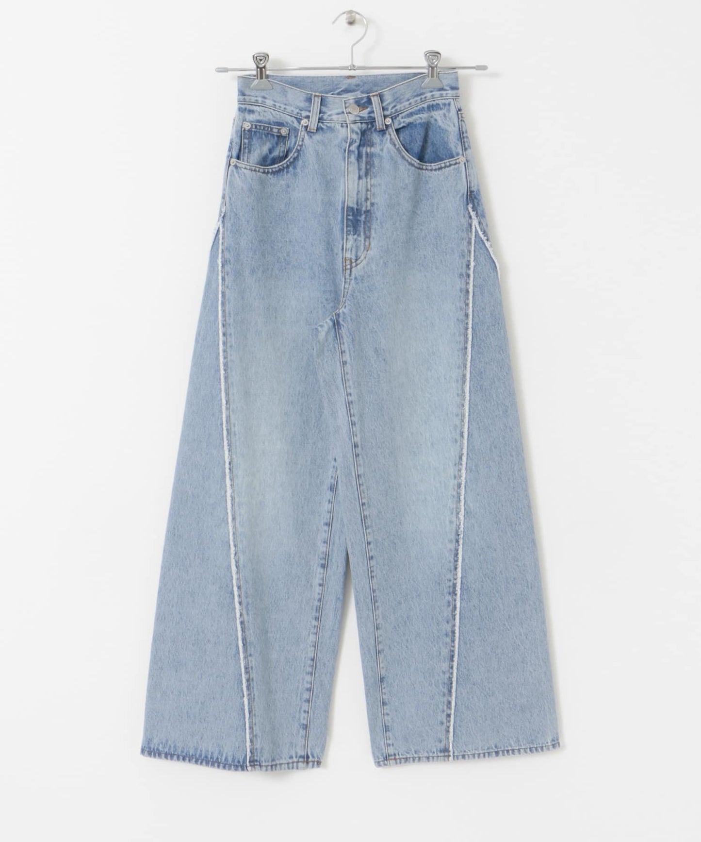 cut-off wide denim (light blue) *JP