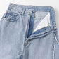 cut-off wide denim (light blue) *JP