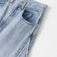 cut-off wide denim (light blue) *JP