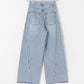 cut-off wide denim (light blue) *JP