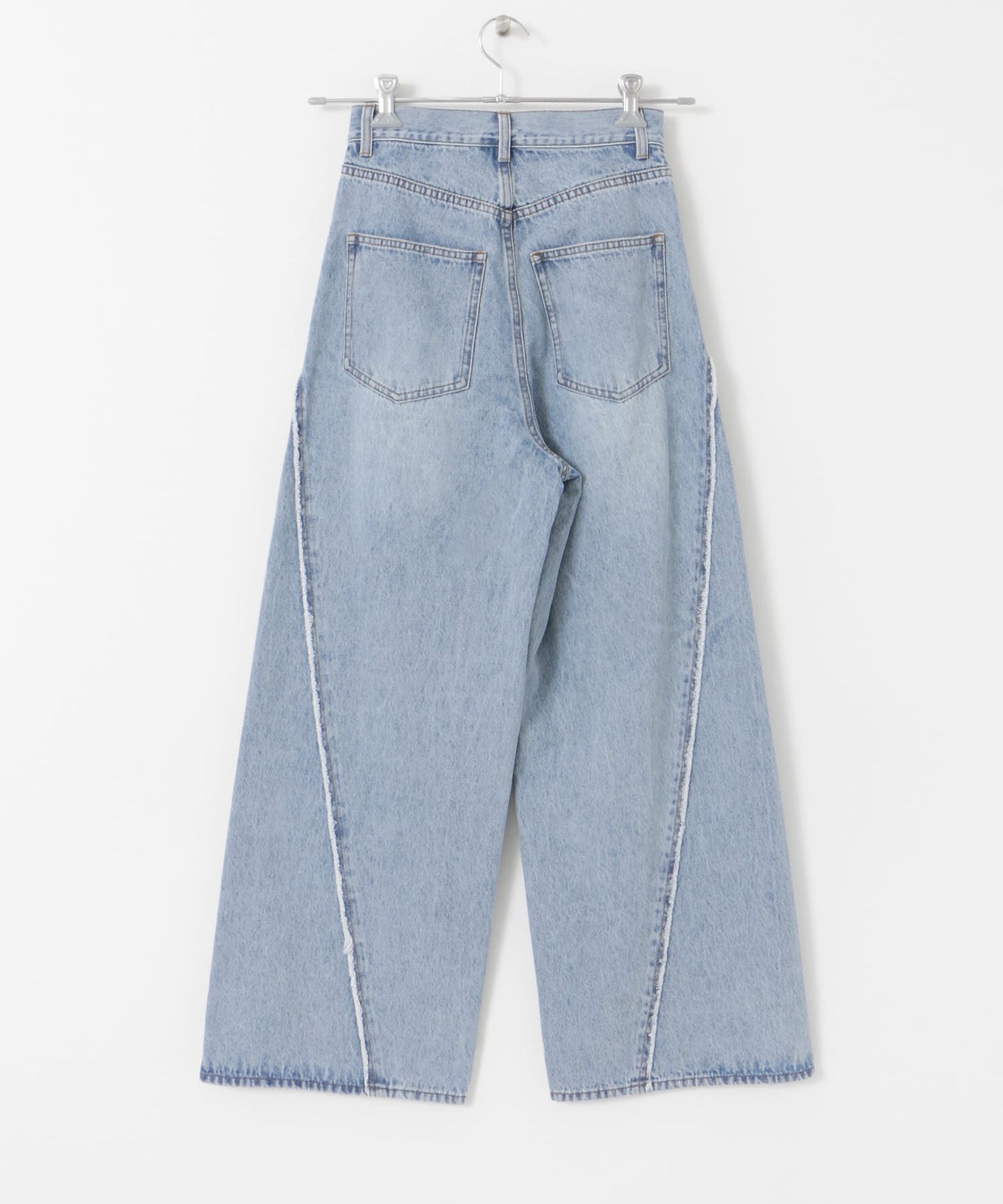 cut-off wide denim (light blue) *JP