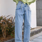 BIG pocket jeans (light blue) *JP