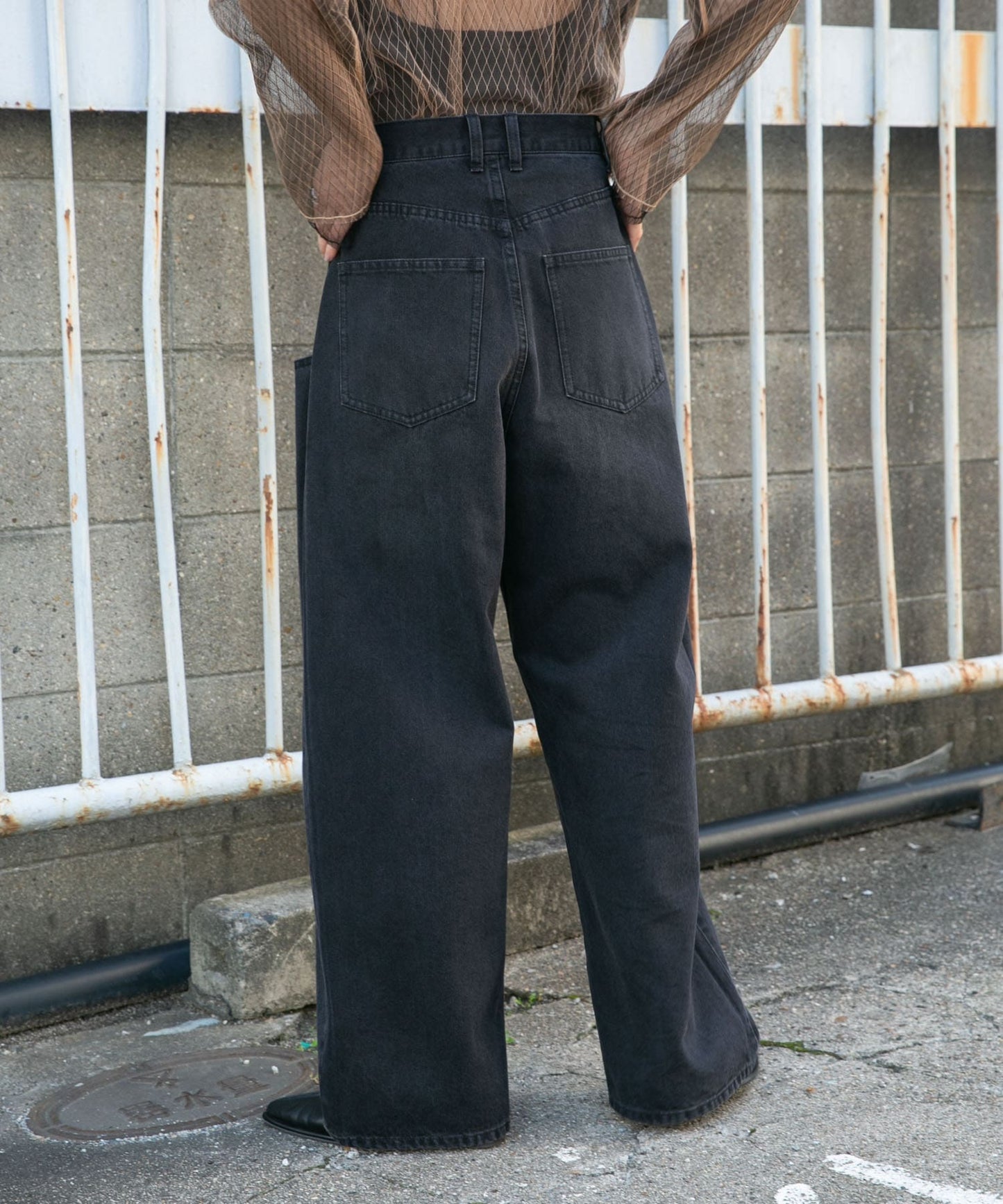 BIG pocket jeans (black) *JP