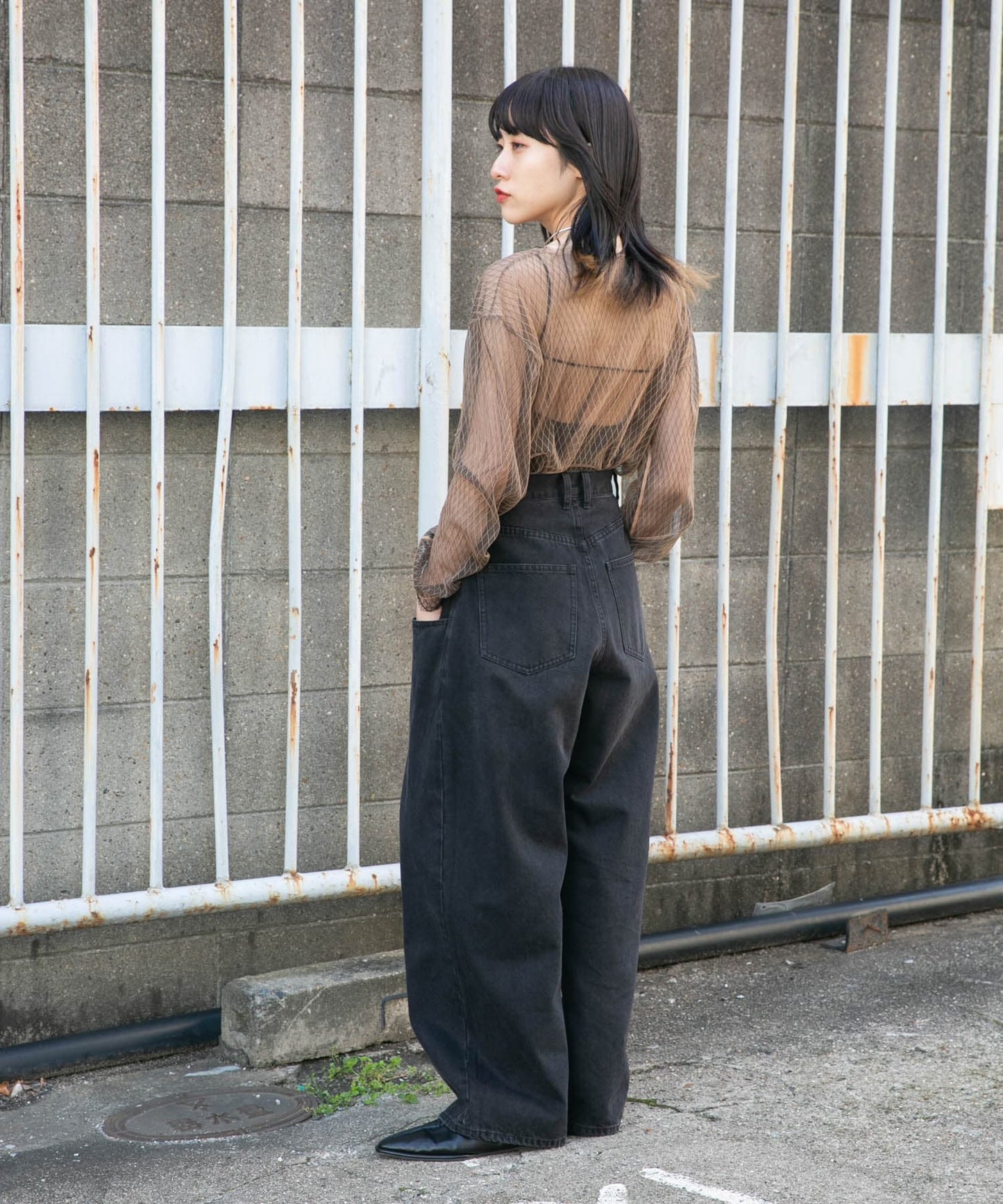 BIG pocket jeans (black) *JP