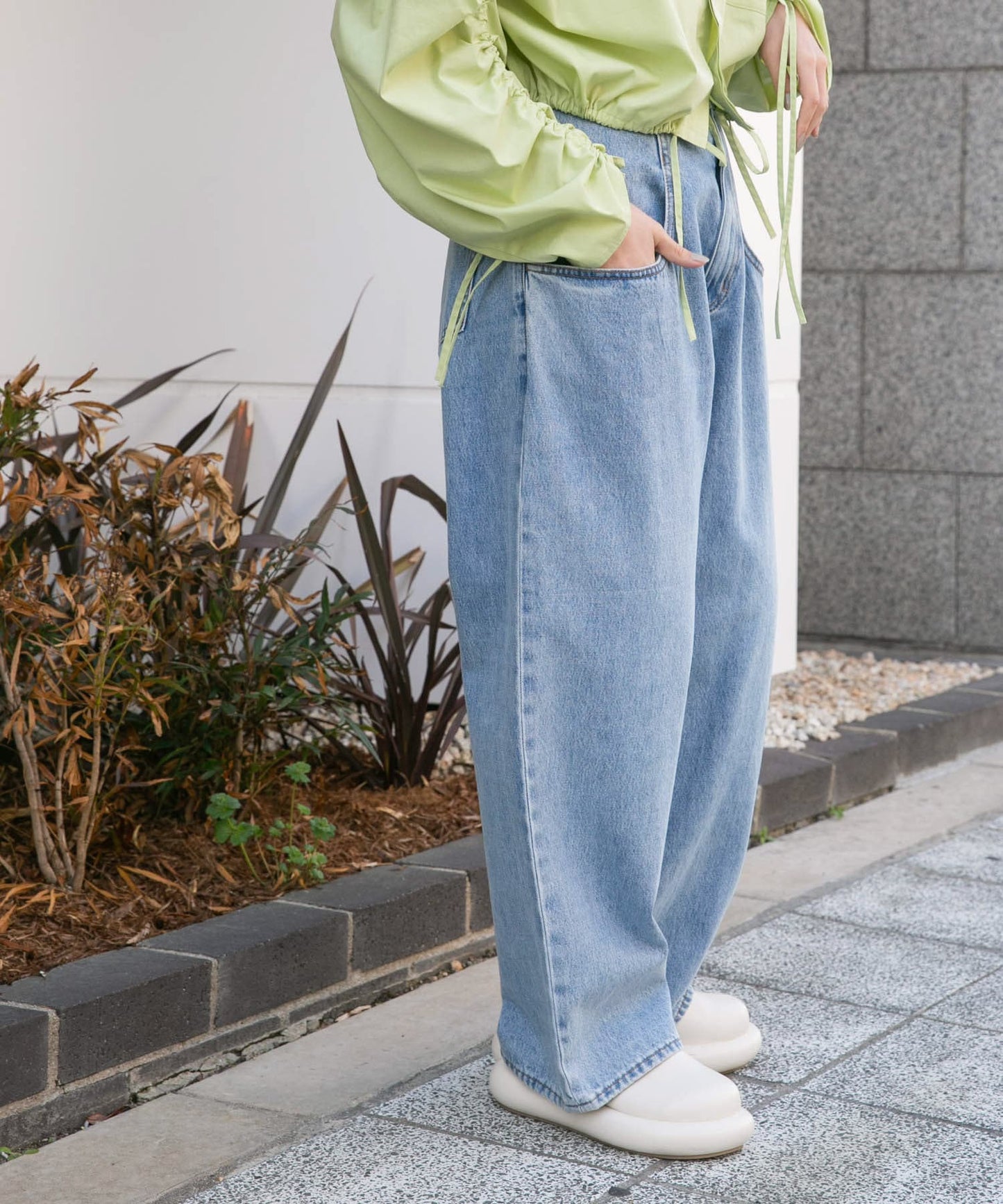 BIG pocket jeans (light blue) *JP