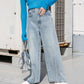 cut-off wide denim (light blue) *JP