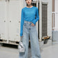 cut-off wide denim (light blue) *JP