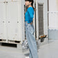 cut-off wide denim (light blue) *JP