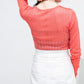 rib sheer top (orange) *JP