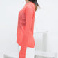 rib sheer top (orange) *JP