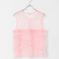 ruched tulle tank top (flamingo) *JP