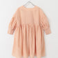 volume gathered mini dress (coral) *JP