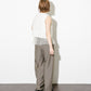 ruched tulle tank top (ivory) *JP