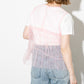 ruched tulle tank top (flamingo) *JP