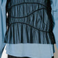 ruched tulle tank top (black) *JP