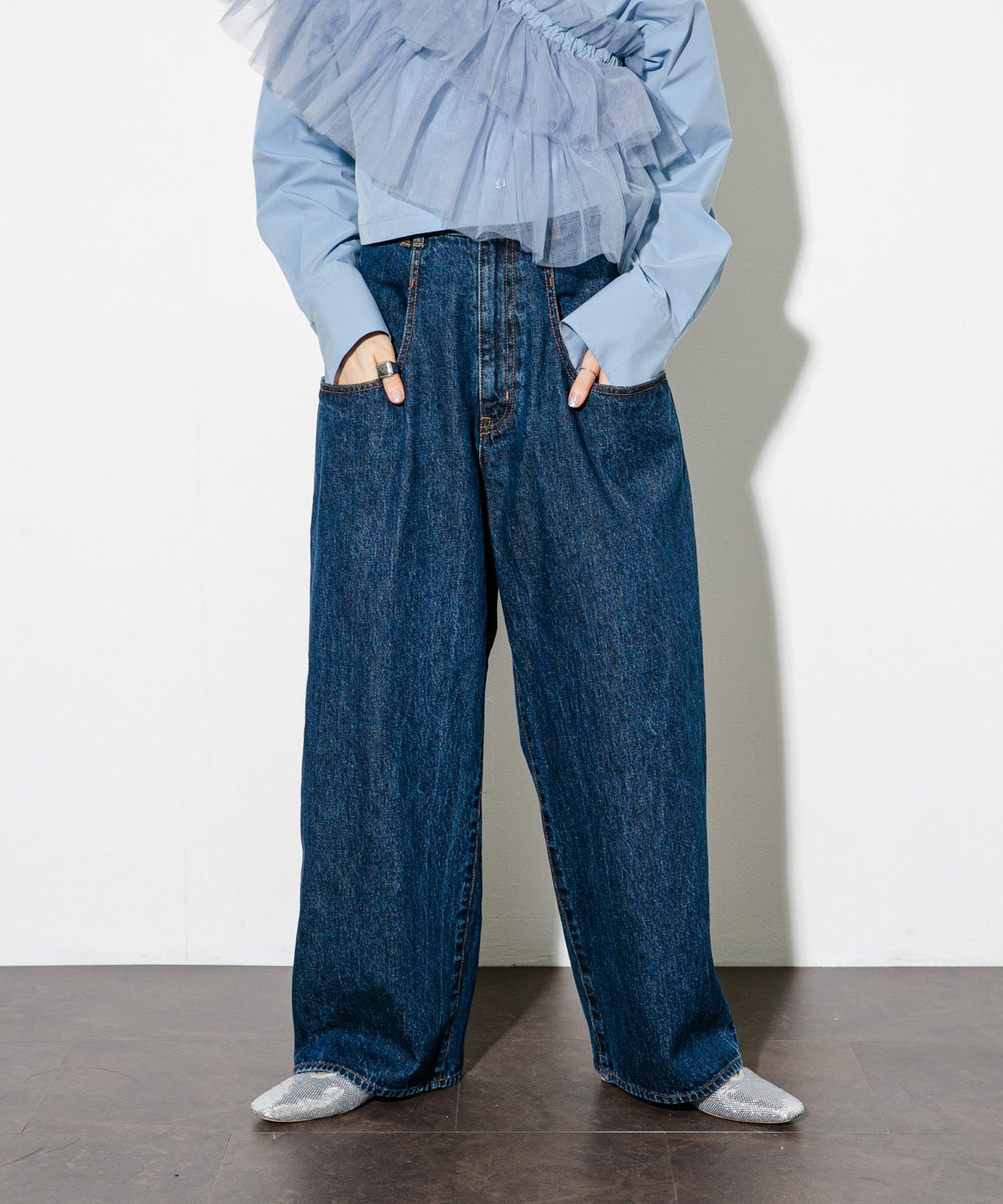 BIG pocket jeans (indigo) *JP