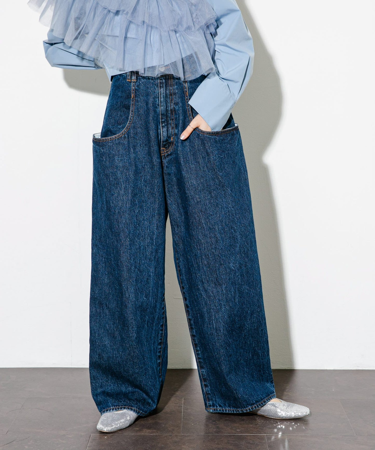 BIG pocket jeans (indigo) *JP