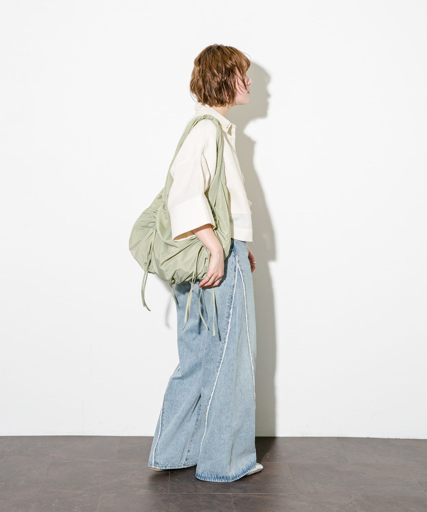 design balloon bag (khaki) *JP