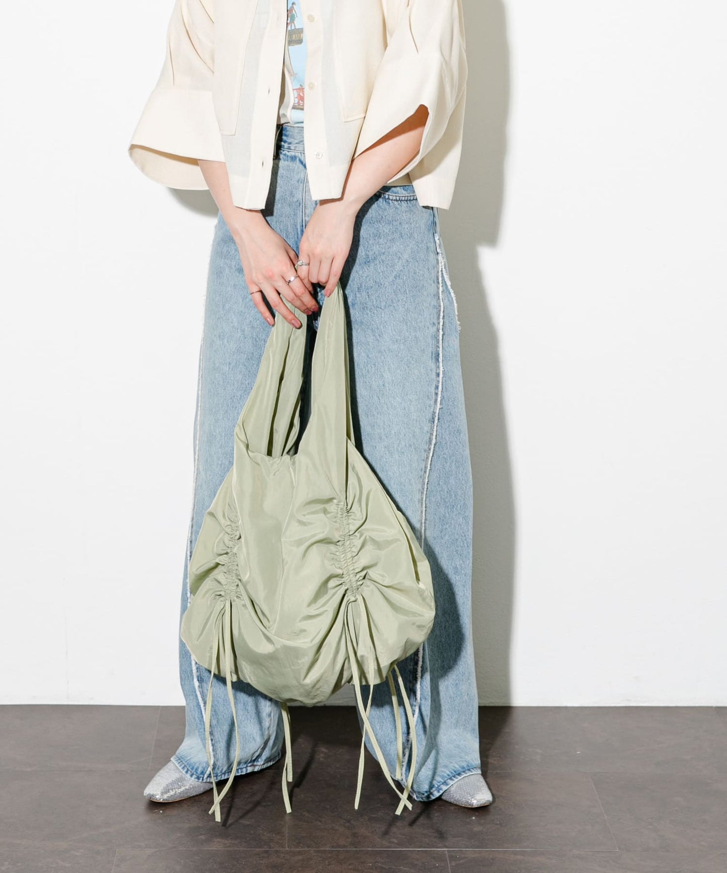 design balloon bag (khaki) *JP