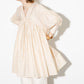 volume gathered mini dress (beige) *JP