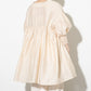 volume gathered mini dress (beige) *JP