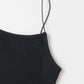 strap cami with cups (black) *JP