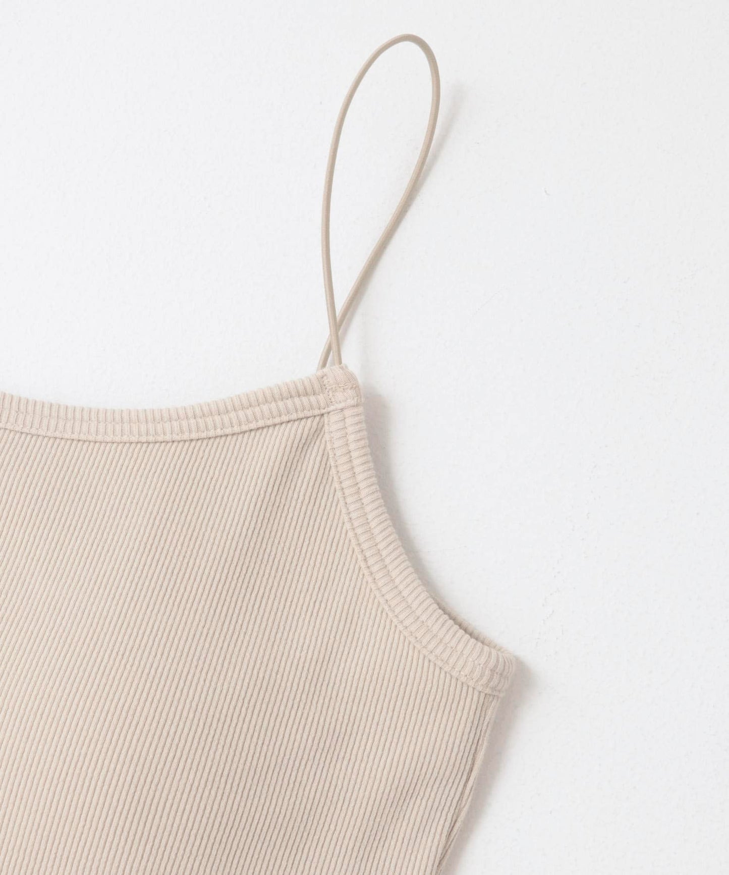 strap cami with cups (light beige) *JP