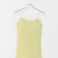 strap cami with cups (yellow green) *JP