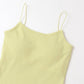 strap cami with cups (yellow green) *JP