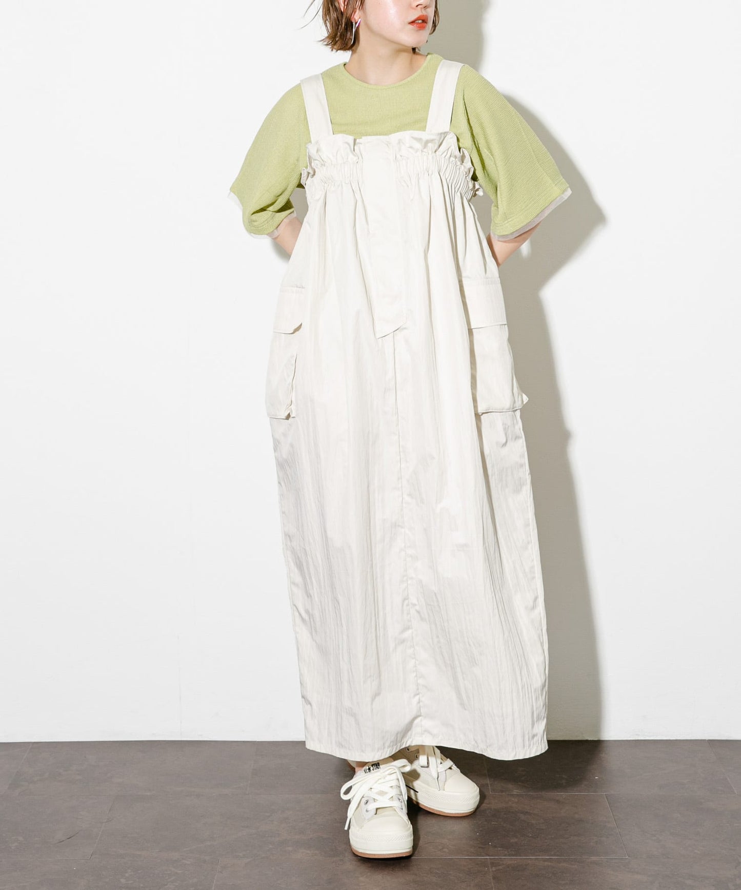 military ruffle ops (oyster white) *JP