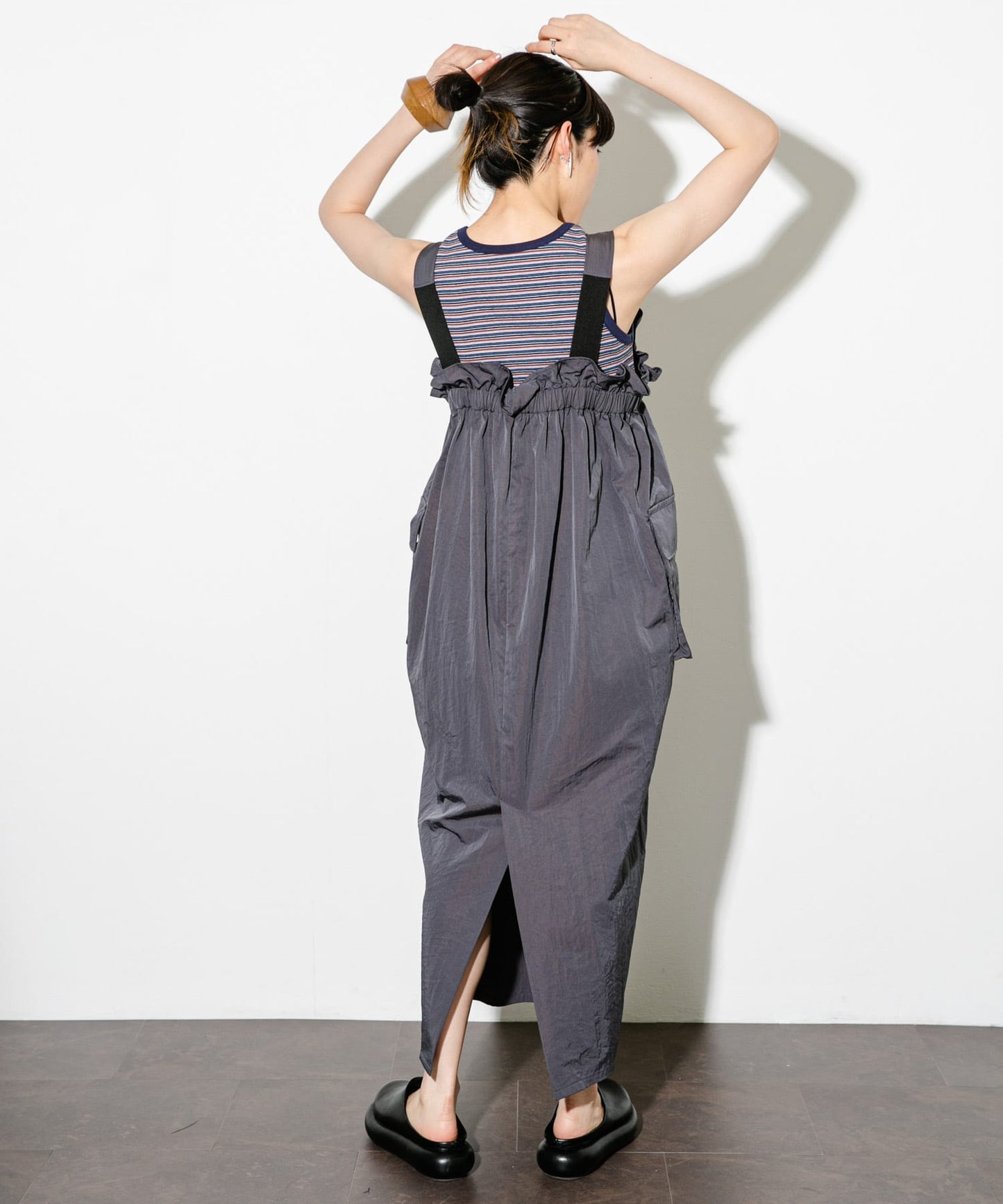 military ruffle ops (charcoal) *JP