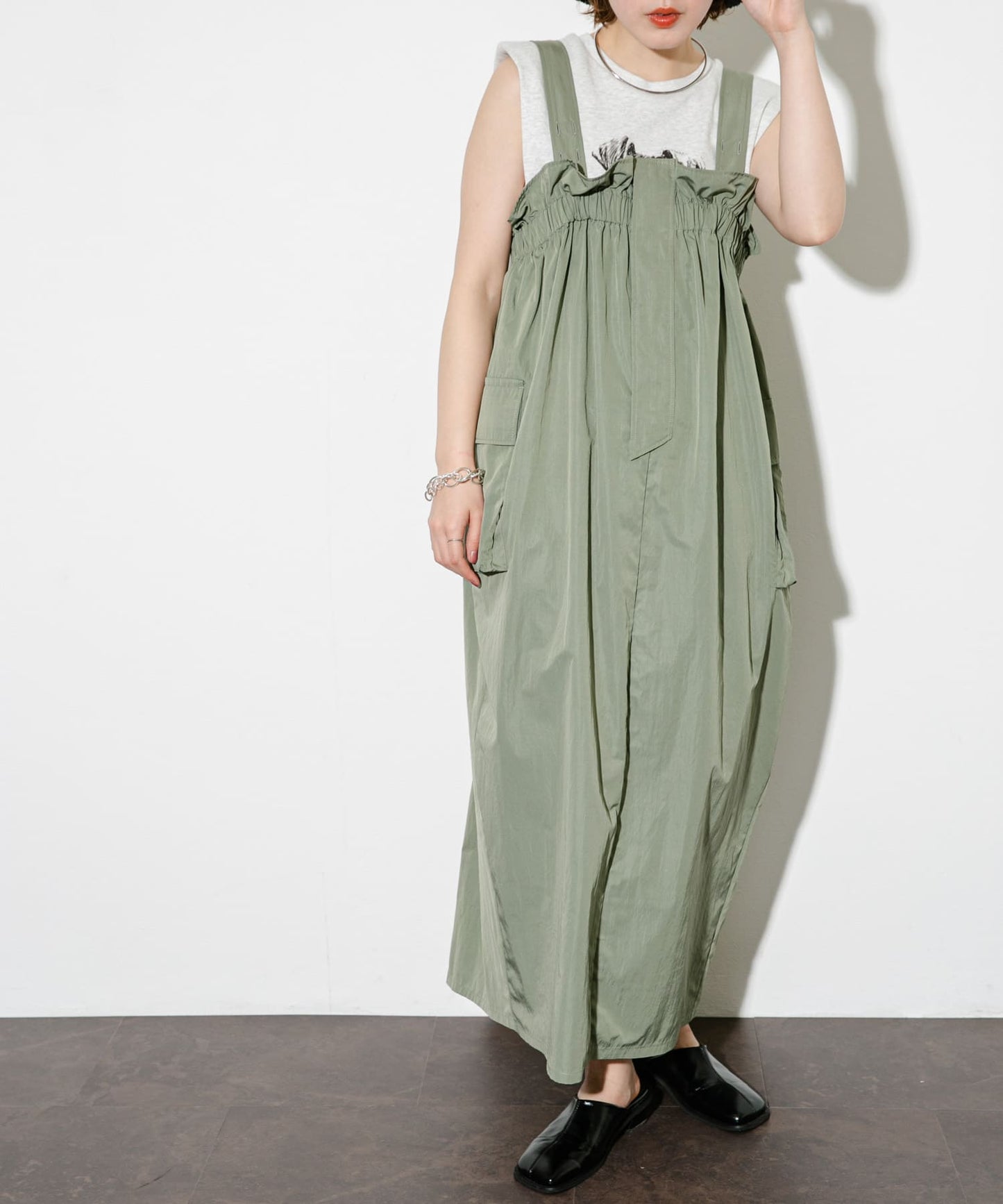 military ruffle ops (khaki) *JP