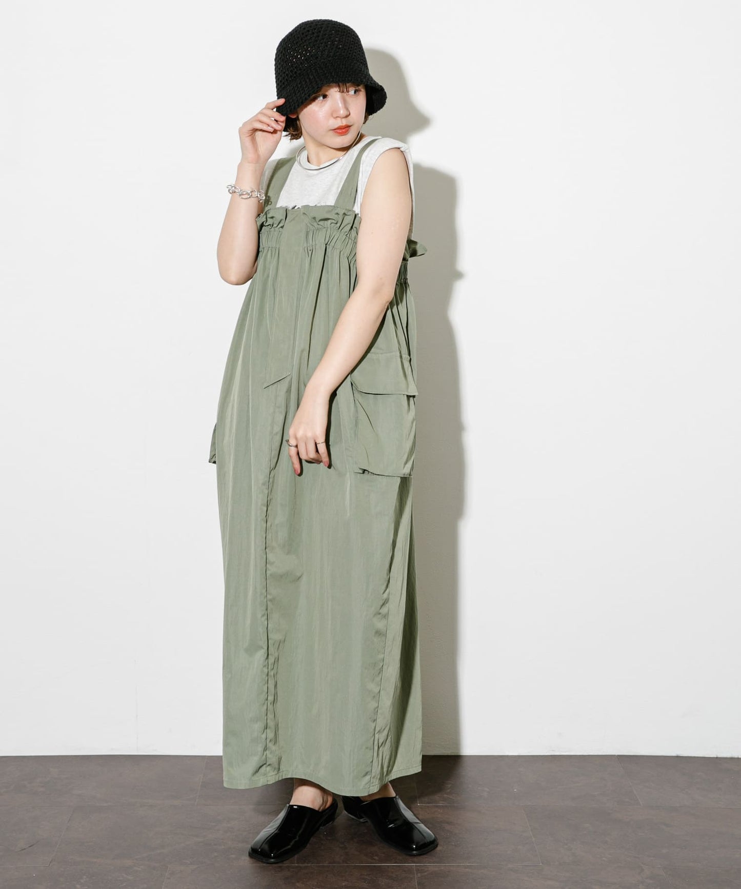 military ruffle ops (khaki) *JP